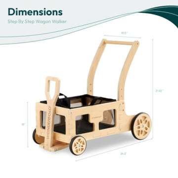 WONDERFOLD Step by Step Wagon Walker for Toddlers