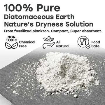 Ecologician XL Stone Bath MAT Super Absorbent Set - 100% Pure Diatomaceous Earth Bath Mat Large Set of 3 Quick Drying, Non-Slip & Easy to Clean Stone Bath Mat Large (31.5" x 19.7")