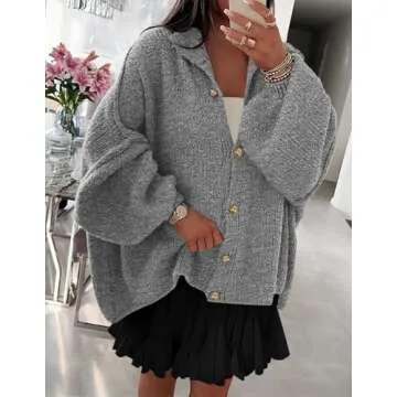 Trendy PRETTYGARDEN Women's Chunky Knit Cardigan
