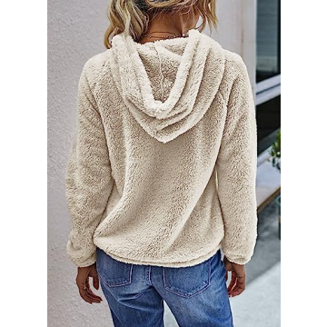 Stylish KIRUNDO Women’s Winter Fleece Pullover Hoodie