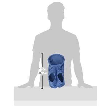 Gooby - Fleece Vest, Small Dog Pullover Fleece Jacket with Leash Ring, Blue, Medium