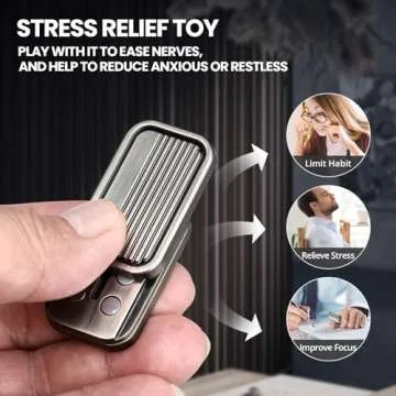 EDC Metal Fidget Slider - Stress Relief Adult's Hand Toys for Office & Desk