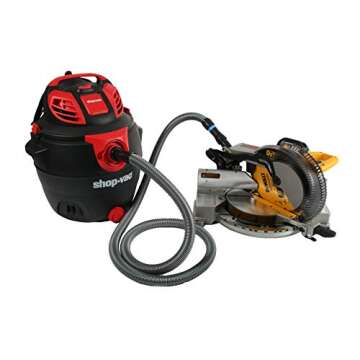 Cen-Tec Systems 94192 Quick Click 16 Ft. Hose for Home and Shop Vacuums with Multi-Brand Power Tool ...