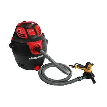 Cen-Tec Systems 94192 Quick Click 16 Ft. Hose for Home and Shop Vacuums with Multi-Brand Power Tool Adapter for Dust Collection Silver