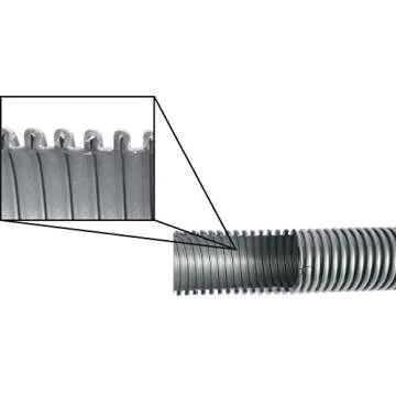 Cen-Tec Systems 94192 Quick Click 16 Ft. Hose for Home and Shop Vacuums with Multi-Brand Power Tool Adapter for Dust Collection Silver