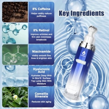 Poeroes Eye Serum with Caffeine and Retinol for Bright Eyes