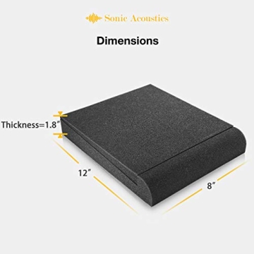 Acoustic Isolation Pads for Studio Monitors 5 Inch