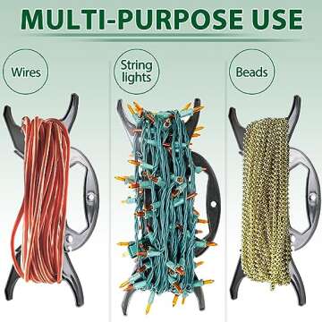 CXLHO 4Pack Christmas Light Storage Holder, All-Purpose Holiday Light Storage, Light Cord Wind up, C...