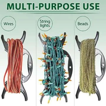 CXLHO 4Pack Christmas Light Storage Holder, All-Purpose Holiday Light Storage, Light Cord Wind up, C...