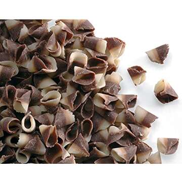 Dobla Milk/White Chocolate Curls 4 Ounce