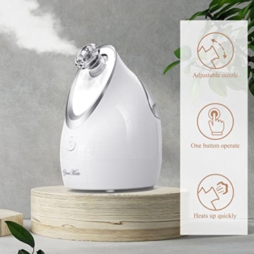 YourMate Nano Ionic Facial Steamer for Home Spa Use