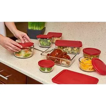 Anchor Hocking Classic Glass Food Storage Containers Set