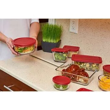 Anchor Hocking Classic Glass Food Storage Containers Set