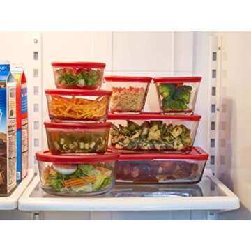 Anchor Hocking Classic Glass Food Storage Containers Set