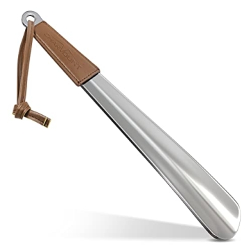 Charmount Metal Shoe Horn - 12 Inch Long Shoe Horns for Senior, Men, Women, Kids, Stainless Steel Sh...