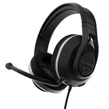 Turtle Beach Recon 500 Multiplatform Gaming Headset for Xbox Series X|S, Xbox One, PS5, PS4, PlayStation, Nintendo Switch, Mobile, & PC with 3.5mm - 60mm Dual Drivers, Memory Foam - Black