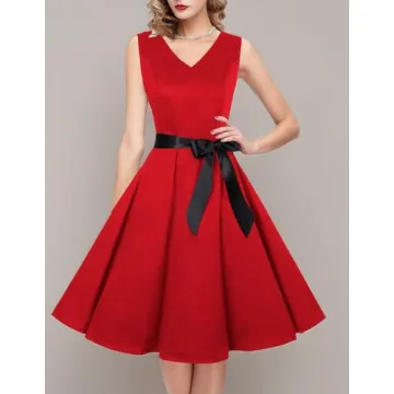 IHOT Vintage Tea Dress Timeless 1950's Floral Style