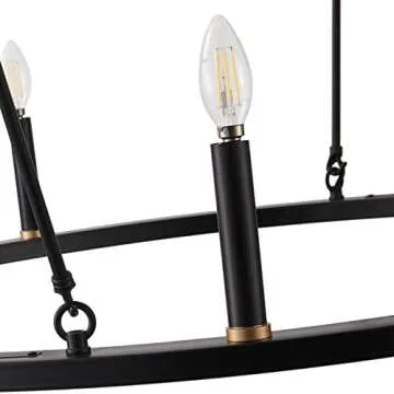 Stunning Aiwen Black Wagon Wheel Chandelier - 28-Light Design