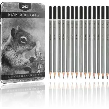 14 Pack Mr. Pen Sketch Pencils for Artists and Students