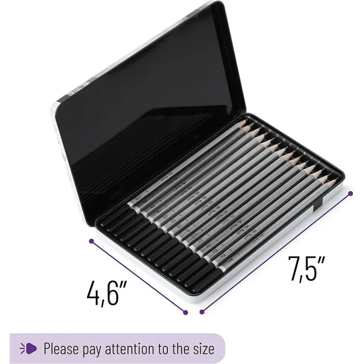 14 Pack Mr. Pen Sketch Pencils for Artists and Students