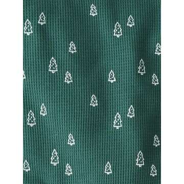 little planet by carter's Baby 2-Piece Pajamas Made with Organic Cotton, Green Trees, 9 Months