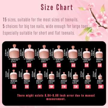 NOVO OVO French Tip Soft Gel Toenail Extension - 360 Pcs