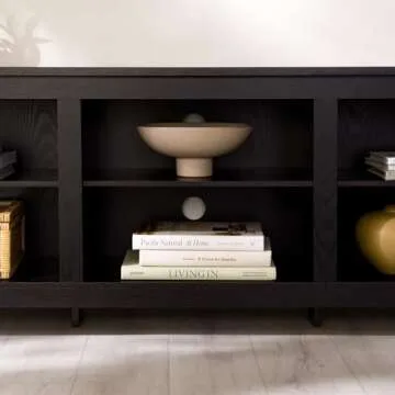 Walker Edison Wren Classic 6 Cubby TV Stand for 80 Inch TVs