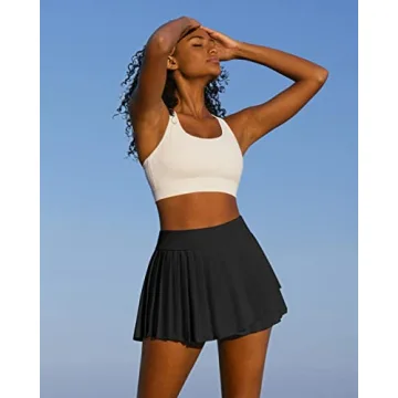 IUGA Pleated Tennis Skirt for Active Women with Pockets