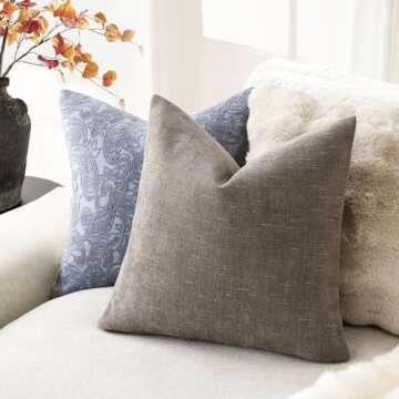 Soft Textured Throw Pillow Covers for Cozy Décor