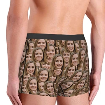 Kanwode Custom Men's Underwear with Personalized Photo