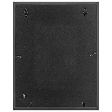 Gallery Perfect 9 Piece Black Photo Frame Gallery Kit with Decorative Art Prints & Hanging Template