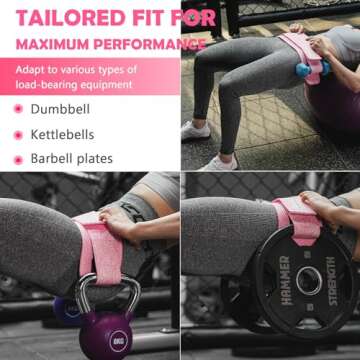 MANUEKLEAR Hip Thrust Belt for Women Glute Training, Booty Belt for Hip Thrust Workout, Hip Thrust B...