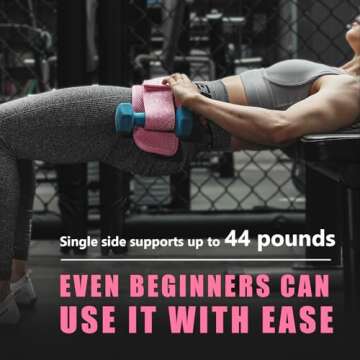 MANUEKLEAR Hip Thrust Belt for Women Glute Training, Booty Belt for Hip Thrust Workout, Hip Thrust Belt for Gym Essentials Women