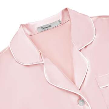 YIMANIE Women’s Silk Satin Pajama Sets - Luxurious Comfort