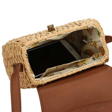 SABARRY Straw Purse Beach Sea Tote Bag Shoulder Bag Handbag