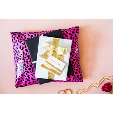Hot Pink Cheetah Poly Mailers 10x13 - 100 Pack