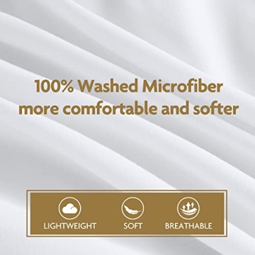 Balichun Microfiber King Size Duvet Cover Set - Soft & Stylish