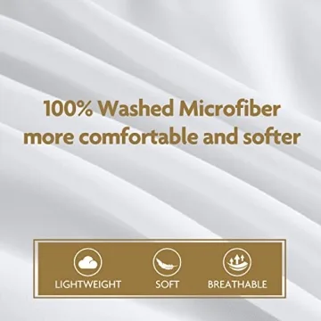 Balichun Microfiber King Size Duvet Cover Set - Soft & Stylish