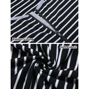 Ekouaer Long Zipper Front House Coat for Women