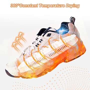 CosySun Electric Shoe Dryer with Timer Portable Foot Boot Warmer Socks Gloves Dryer Shoes Drying Machine