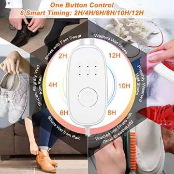CosySun Electric Shoe Dryer with Timer Portable Foot Boot Warmer Socks Gloves Dryer Shoes Drying Machine