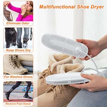CosySun Electric Shoe Dryer with Timer Portable Foot Boot Warmer Socks Gloves Dryer Shoes Drying Machine