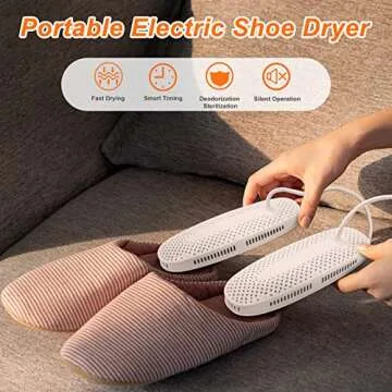 CosySun Electric Shoe Dryer with Timer Portable Foot Boot Warmer Socks Gloves Dryer Shoes Drying Machine