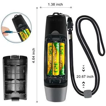 ANIZR Electronic Whistle - 3 Tone Handheld Safety Whistle