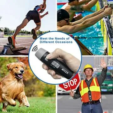 ANIZR Electronic Whistle - 3 Tone Handheld Safety Whistle