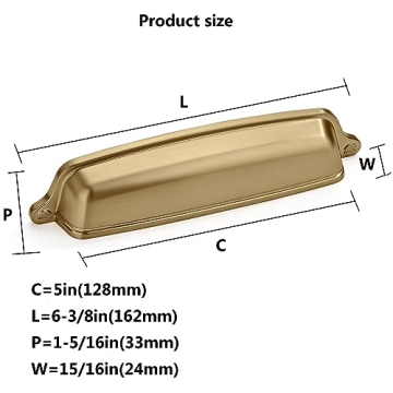 Khtumeware 10 Pack Drawer Pulls - Elegant Cabinet Hardware