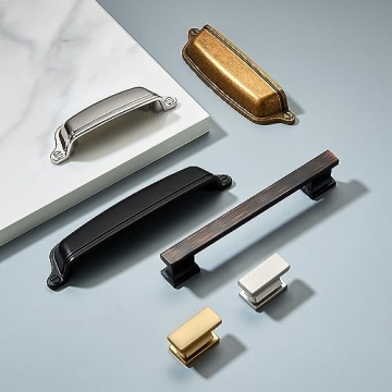 Khtumeware 10 Pack Drawer Pulls - Elegant Cabinet Hardware