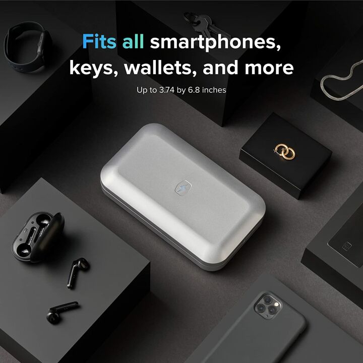 PhoneSoap 3 UV Sanitizer and Charger - Silver