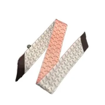 Horse Skinny Scarf for Women - Bag, Purse, Handbag, Hair, Handle, Accessory, Gift (Pink and Violet Chevron)