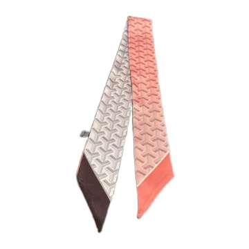 Horse Skinny Scarf for Women - Bag, Purse, Handbag, Hair, Handle, Accessory, Gift (Pink and Violet Chevron)